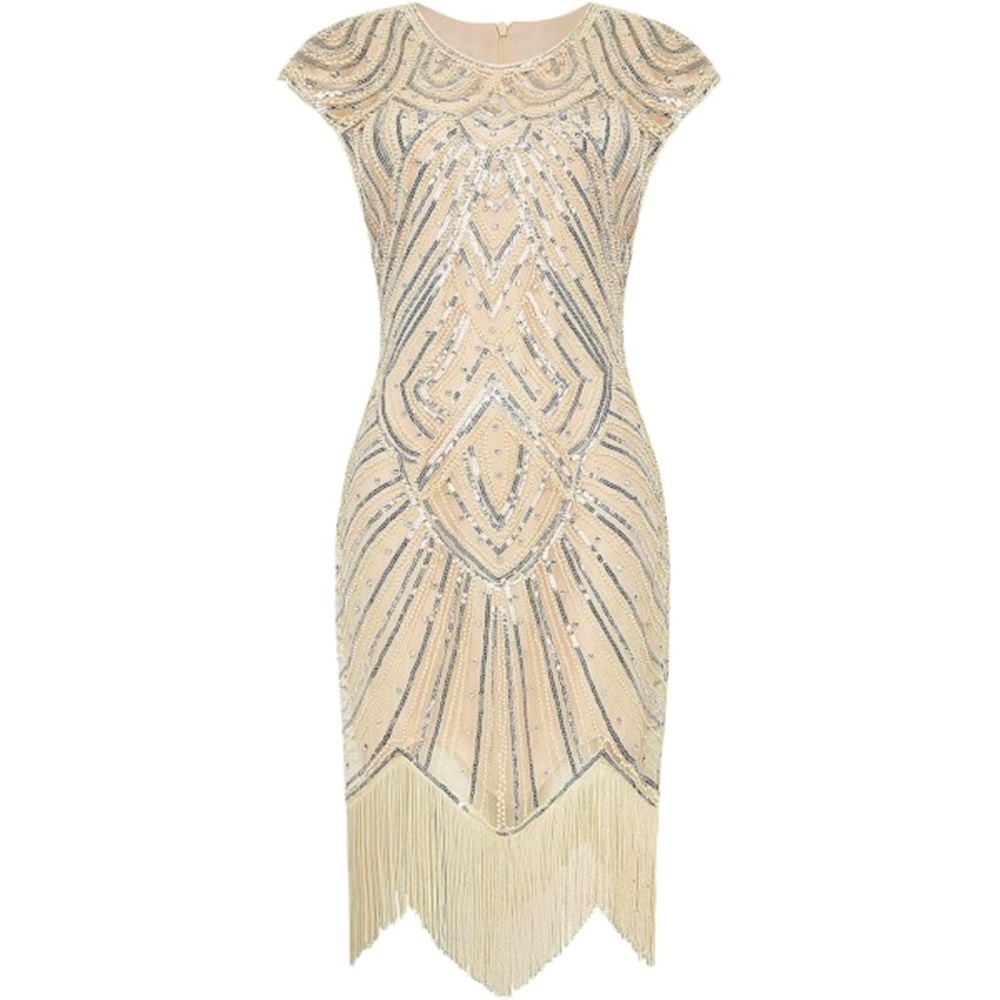 BABEYOND FLAPPER DRESS WITH FRINGE